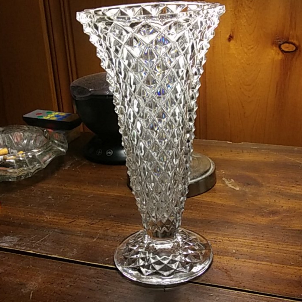 Princess house lead crystal vintage vase